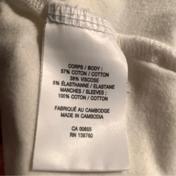 REITMANS 3/4 Puff Eyelet Sleeve Crew  Neck Top - Picture 7 of 7